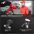 A-premium Engine Motor Mount And Torque Strut Kit Compatible With Honda Civic 2012-2013 1 8l Automatic Transmission 2-pc Set