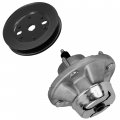 Caltric Deck Spindle Assembly With Pulley Compatible John Deere X534 48 Or 58