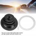 Qiilu Shifter Boots Universal Gear Shift Hand Brake Lever Boot Plate Kit Dustproof Black Rubber Round 5 250in 13 3cm