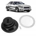Shifter Boots Universal Gear Shift Hand Brake Lever Boot Plate Kit Dustproof Black Rubber Round 5 250in 13 3cm