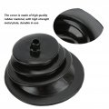 Qiilu Shifter Boots Universal Gear Shift Hand Brake Lever Boot Plate Kit Dustproof Black Rubber Round 5 250in 13 3cm