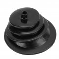 Qiilu Shifter Boots Universal Gear Shift Hand Brake Lever Boot Plate Kit Dustproof Black Rubber Round 5 250in 13 3cm