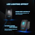 Nilight Led Light Bar Rocker Switch Stereo 5 Pin Laser On Off 20a 12v 10a 24v Jumper Wires Set 2 Years Warranty 90006b Blue