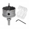 Uxcell Carbide Hole Saw Drill Bit 58mm Cutter For Stainless Steel Alloy Cast Iron Copper Metal Sheet With Limit Step