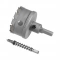 Uxcell Carbide Hole Saw Drill Bit 58mm Cutter For Stainless Steel Alloy Cast Iron Copper Metal Sheet With Limit Step