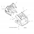 Polaris Atv Pod-hdlt Front Molded Hdpe Org B3 Genuine Oem Part 5451310-647 Qty 1
