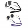 Half Crescen Glasses Strap 2 Pcs Sports Eyeglass Adjustable Sunglasses For Men Women-2 Packi Black Purplei 