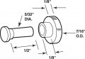 Prime-line Products G 3098 Sliding Window Roller With Axle Pins 7 16-inch Flat Stainless Pack Of 4