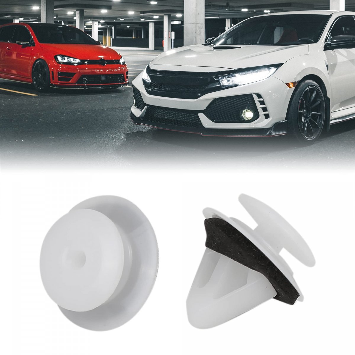 30pcs Car Door Trim Panel Retainer Clips With Sealer G18k-51-sj3 For Mazda Cx-7 Cx-9 Mpv Rx-8 Miata