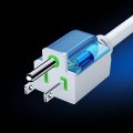 Maximm Extension Cord 3 Ft 2 Pack White Power Cords Indoor 16 Gauge Wire Heavy Duty Etl Listed 