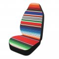 Yettasbin Mexican Serape Blanket Stripes Front Car Seat Cover Non-slip Stain Water Resistant Breathable Protector Universal