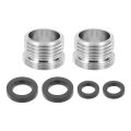 2pcs Faucet Aerator Adapter 1 2 Male To M22 With Washer 15mm Length 