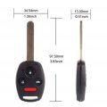 Ocpty 2x Flip Key Entry Remote Control Fob Transponder Ignition Replacement For 04-2 H Onda Accord Cr-v Fcc Oucg8d-380h-a