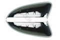 Razer Auto Black Chrome Mirror Cover Top Half For 2011-2014 Ford Explorer 