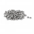 M1 6 X 1 5mm Nickel Plated Hexagon Hex Nuts Fasteners Silver Tone 100pcs 