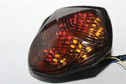 Led Tail Brake Light And Turn Signals For Suzuki Gsxr1000 2003 2004 Smoke Lens Integrated Rear Assembly 12v Waterproof Abs