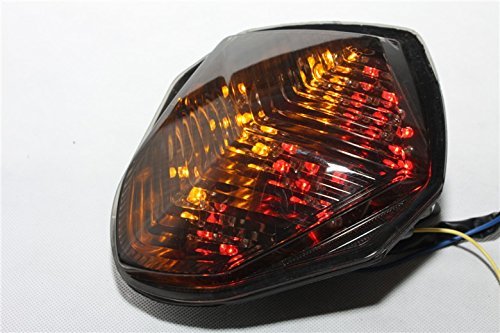 Led Tail Brake Light And Turn Signals For Suzuki Gsxr1000 2003 2004 Smoke Lens Integrated Rear Assembly 12v Waterproof Abs