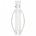 Rockwell Laguna Contemporary Keyed Entry Sliding Patio Door Handleset In White Finish 