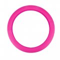 Universal Silicone 14 6 37cm Steering Wheel Cover Foldable Tire Design Protector Interior Trim For Car Rose Red 