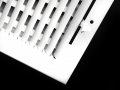 24 X 8 2-way-vertical Air Supply Grille Vent Cover Diffuser Flat Stamped Face White Outer Dimensions 25 75 W 9 H 