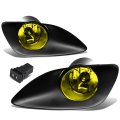Dna Motoring Fl-ztl-200-am Fog Light With Switch Driver Passenger Side Enhance Visibility For 06-11 Yaris 4-door Sedan 