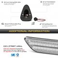 Vipmotoz 5pc Full Led Chrome Roof Cab Clearance Running Lights Compatible With 1999-2016 Ford F250 Super Duty F350 F450 E150