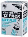 Dap 18101 Alex Plus Acrylic Latex Caulk Silicone White 10 1-oz Cartridge 18152 