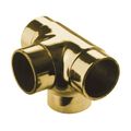 Lavi Industries 00-735 1h Polished Brass Flush Side Outlet Tee 1-1 2 Od 