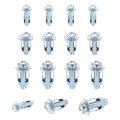 15 Set M4 M6 M8 Jack Nuts Carbon Steel Zinc Finish Expansion Screw Petal Multi-grip Insert Rivet Nut Fasteners For Hollow Wall 