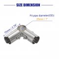Uxcell 90 Degree Structural Pipe Connector 4pcs Chain Link Fence Clamp Stainless Steel Corner Fitting End Rails Fit Od 1 Inch