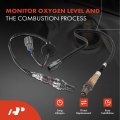 A-premium O2 Oxygen Sensor Compatible With Toyota Matrix 2003-2006 1 8l Pontiac Vibe Upstream And Downstream 2-pc Set Replace