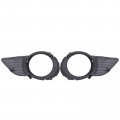 Motoku Front Driver And Passenger Side Fog Light Trim Cover Chrome For Toyota Sienna 2011-2017
