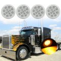 Ocpty 13led Side Marker Light 4pcs Yellow Trailer Lamps Fit For Boats Truck Pickups Lorry Van Caravan Waterproof Lights