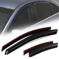 Window Visors For 2016 2019 Chevrolet Cruze 4 Pcs Glossy Black Rain Guards Tape On Side Vent Deflectors Acrylic Sun Wind Shade 