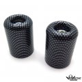 Httmt- Usmt220-014-cn-nologo- Carbon Grip Bar End Slider Kit Rubber Compatible With Kawasak 2006-07 Ninja Zx-10r Zx10r