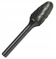 Drill America Sf-1 Carbide Burr Rotary File Tree Radius End Double Cut For Die Grinder 4 Dia X 5 8 Length With 1 Shank And 2 