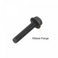 Uxcell M8x40mm Hex Serrated Flange Bolts 10 9 Grade Carbon Steel Screws 20pcs