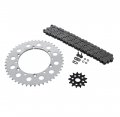Kawasaki Kx250f 250 F O Ring Chain And Sprocket Silver 13 47 114l