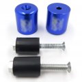 Httmt Mt220-005-sxr Handlebar Bar End Slider Blue Rubber Compatible With Suzuk Tl1000s 97-01 Bandit 1200 97-00