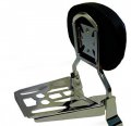 Round Sissy Bar Backrest Luggage Rack For 98 Yamaha V-star 1100 Drag Star Xvs1100 Xvs1100a Silverado