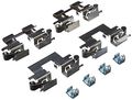 H15952a Professional Grade Disc Brake Caliper Hardware Kit For Rear Position Machined Finish 
