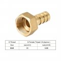 Uxcell Brass Hose Barb Fitting Connector 10mm G3 8 Female Thread Pipe Adapter 2pcs