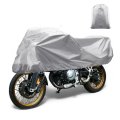 Motorcycle Cover Outdoor Waterproof Motorbike Half 420d-pu Silver Tone Protection Sun Rain Fits 104 33 X41 34 X25 59 
