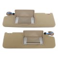 Sun Visor Driver Side And Passenger With Mirror Light Beige Replacement For Honda Pilot 2017-2021 Ridgeline 2018-2020 