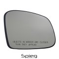 Spieg Passenger Side Mirror Glass Replacement For Smart Fortwo 2016-2019 Heated W Backing Plate Right