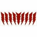 Litemark Reflective Red 4 Inch Lightning Bolt Hard Hat Stickers For Helmet Bike Laptop Motorcycle Etc Pack Of 9 