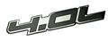 4 0l Liter Embossed Black On Highly Polished Silver Real Aluminum Auto Emblem Badge Nameplate For Bmw 540i 740i 740il 840ci M3