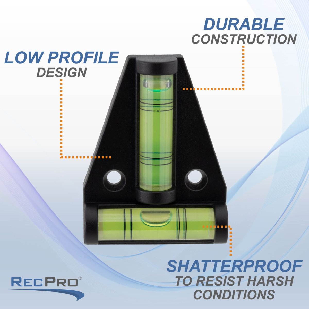 Recpro Rv T-level 4 Pack Cross Check Bubble Level 2 Way Multipurpose For Rvs Camping Hobby Milling Machines Furniture Trailers