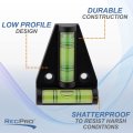 Recpro Rv T-level 4 Pack Cross Check Bubble Level 2 Way Multipurpose For Rvs Camping Hobby Milling Machines Furniture Trailers
