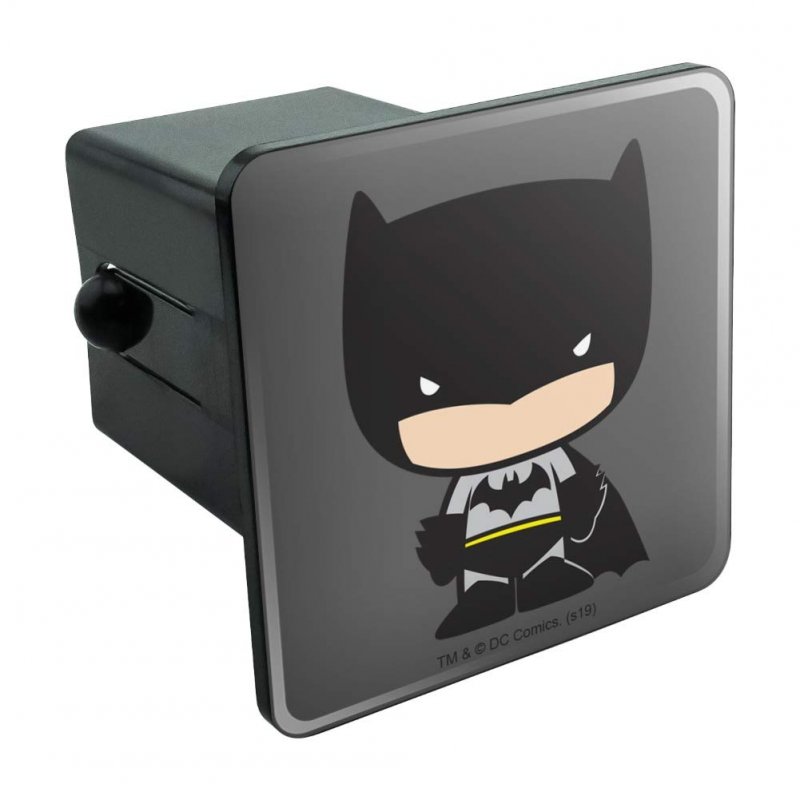 Batman Cute Chibi Character Tow Trailer Hitch Cover Plug Insert For 2 In Receivers Heavy Duty Abs Plastic With Uv Resistant